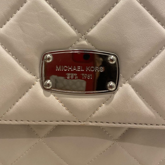 Vintage Cream Michael Kors Purse - Picture 3 of 6